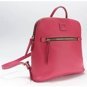 Dooney & Bourke Florentine Leather Womens Backpack in Fuchsia